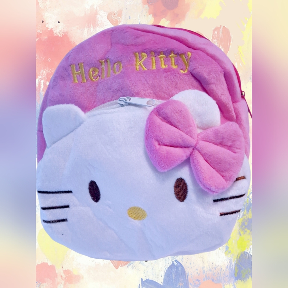 Hello Kitty Plush Backpack - Pink - Cute & Cozy